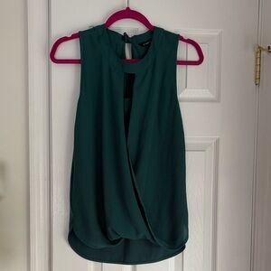 41 Hawthorn Teal Sleeveless Surplice Camisole